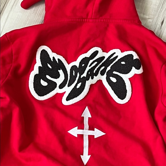 GloGang Red Graphic Y2K Hoodie Limited Edition - Picture 7 of 9